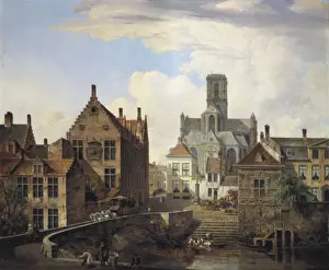 Frans Prints: NOTER, Pieter Frans de (1779-1842). View of Sint-Baafs