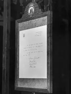 Notice of birth of Princess Anne