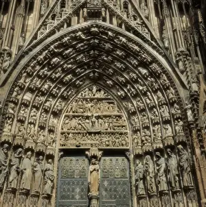 Tympanum Prints: Notre-Dame Cathedral of Strasbourg. 1176-1439