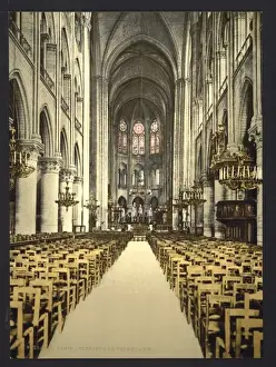 Notre Dame, interior, Paris, France