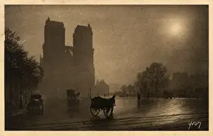 Hazy Prints: Notre Dame - Paris - Misty Morning Light