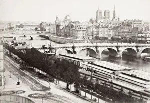 Terminal Prints: Notre Dame and the River Seine, Paris, France