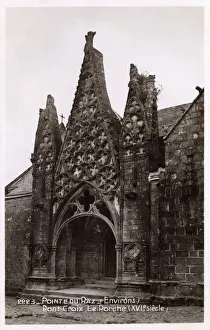 Pointe Prints: Notre-Dame de Roscudon, France - Gothic Portico
