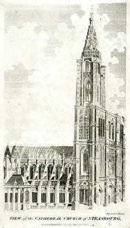 Strasbourg Prints: Notre Dame de Strasbourg, Cathedral, France