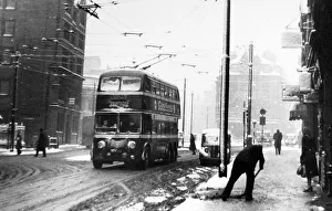 Nottingham Parliament Square Trolleybus in 1949