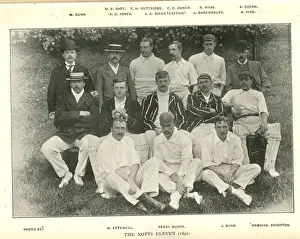 Boaters Prints: Nottinghamshire Cricket Team 1898