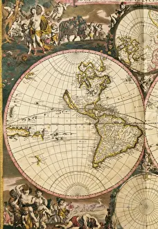 Witt Prints: Nova Orbis Tabula in Lucem Edita by Frederik de Wit (1630-17