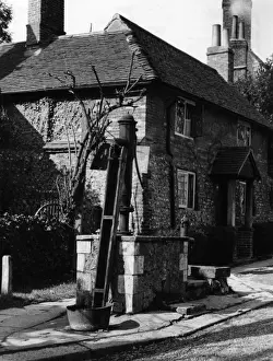 Pumps Prints: A novel village pump, this one at Steyning, Sussex, England