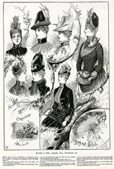 Necked Prints: Novelties in hats, bonnets and fans 1886