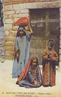 Aswan Prints: Nubian Children - Elephantine Island, Egypt