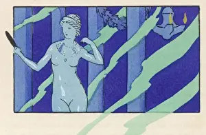 Admires Prints: Nude blue lady