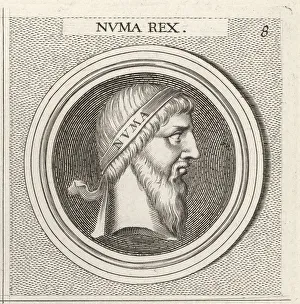 Jupiter Prints: Numa Pompilius, legendary second king of Rome
