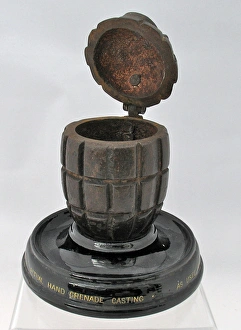 Images Dated 20th February 2012: Number 23 Mills hand grenade made as an ink stand