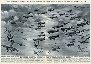 Needed Gallery: Number of planes needed to land 1000 men by G. H. Davis