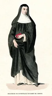 Images Dated 18th June 2019: NUN OF FONTEVRAULT