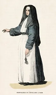 Images Dated 8th November 2019: NUN OF HOTEL-DIEU