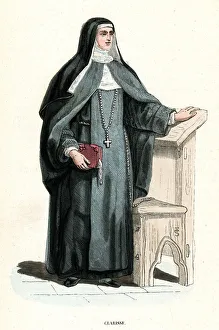 Images Dated 18th June 2019: NUN OF SAINT CLARE