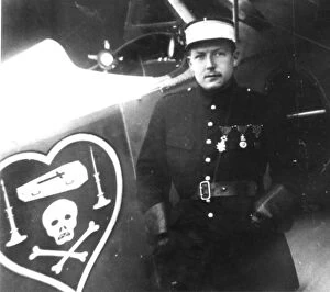 Nungesser, Charles Eugene Jules Marie & his Nieuport 17
