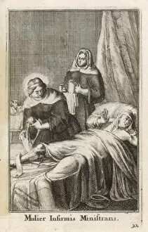 Sick Bed Gallery: Nuns Dressing a Wound