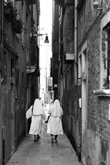 Venice Collection: Nuns in Venice, Italy