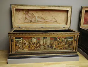 Carry Prints: Nuptial Chest. 15th century, By Giovanni di Ser Giovanni Lo