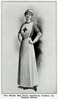 Nurse Prints: Nurse in British Red Cross uniform