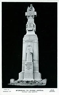Patriot Prints: Nurse Edith Cavell Statue - St. Martin's Place, London