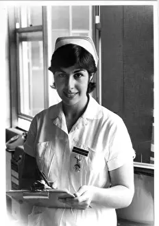 Tilley Prints: Nurse holding a clipboard