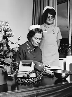 Matron Prints: Nurse and matron at the Medical Centre, Hendon