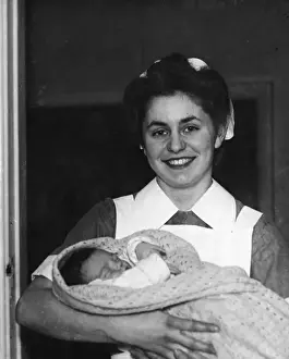 Joyous Prints: Nurse & Newborn Baby