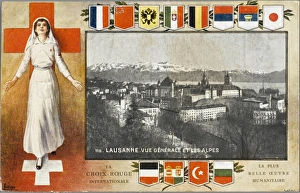 Appealing Gallery: Nurse and Swiss flag / scene
