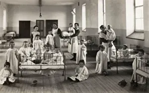 Nurses Prints: Nursery at Childrens Home, Ashley Down, Bristol