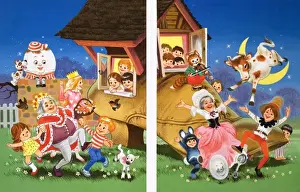 Spoon Prints: Nursery Rhyme Characters