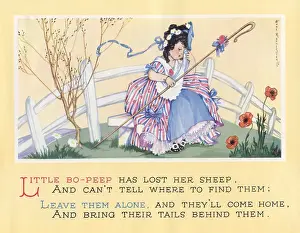 Rhyme Prints: The nursery rhyme, Little Bo-Peep