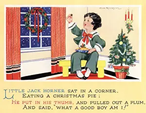 Rhyme Prints: The nursery rhyme, Little Jack Horner