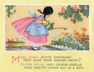 Rhymes Collection: The nursery rhyme, Mary, Mary, quite contrary