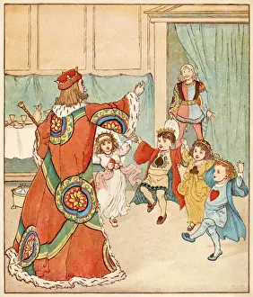 Nursery, rhyme, The Queen of Hearts, Caldecott, 5 of 8