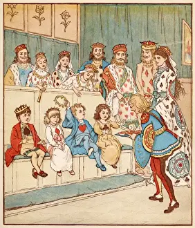 Caldecott Prints: Nursery, rhyme, The Queen of Hearts, Caldecott, 7 of 8