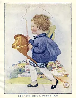 Nursery Prints: Nursery Rhyme - Ride a Cock-Horse