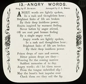 Rhymes Prints: Nursery Rhymes - Angry Words
