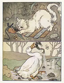 Wooing Prints: Nursery Rhymes -- A Frog He Would A-Wooing Go