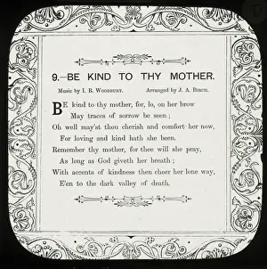 Nursery Rhymes - Be Kind to thy Mother