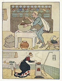Dresser Gallery: Nursery Rhymes -- Knave and Queen of Hearts