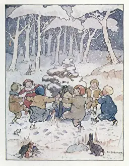 Snowing Prints: Nursery Rhymes -- Mulberry Bush