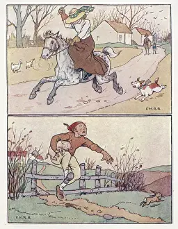 Stealing Prints: Nursery Rhymes -- runaway horse, Tom the Pipers Son