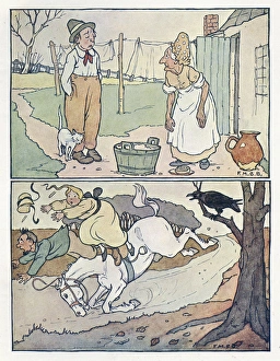 Nursery Rhymes -- washday, horse and crow