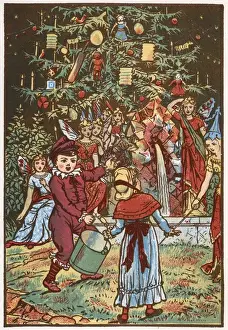 Jill Prints: Nursery Tale - The Fairy Fountain - Jack and Jill