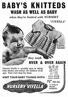 Knit Gallery: Nursery Viyella advertisement, 1939
