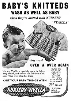 Knit Prints: Nursery Viyella advertisement, 1939