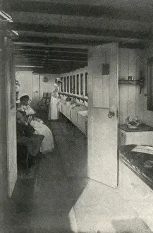 Nurses inside the river ambulance Geneva Cross
